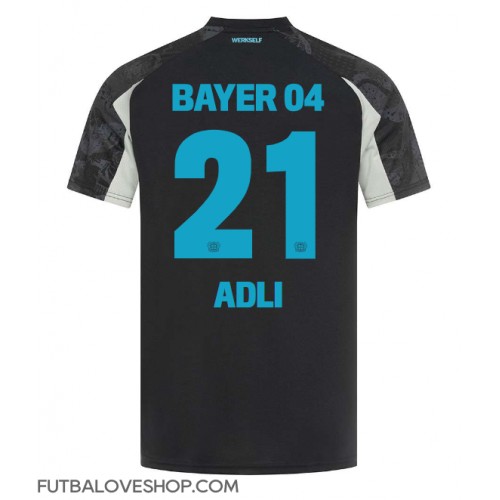 Dres Bayer Leverkusen Amine Adli #21 Tretina 2024-25 Krátky Rukáv